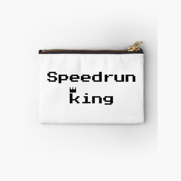 Item preview, Speedrun King – Retro Pixel Gamer Text Design designed and sold by PHRASEandSTYLE.