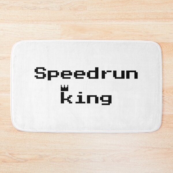 Item preview, Speedrun King – Retro Pixel Gamer Text Design designed and sold by PHRASEandSTYLE.