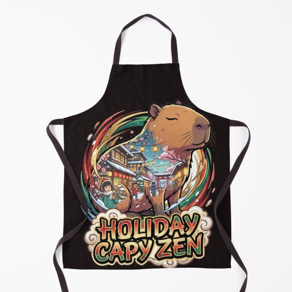 Item preview, Kawaii Holiday Capybara Anime Manga Christmas T-Shirt designed and sold by Thaivi Design.