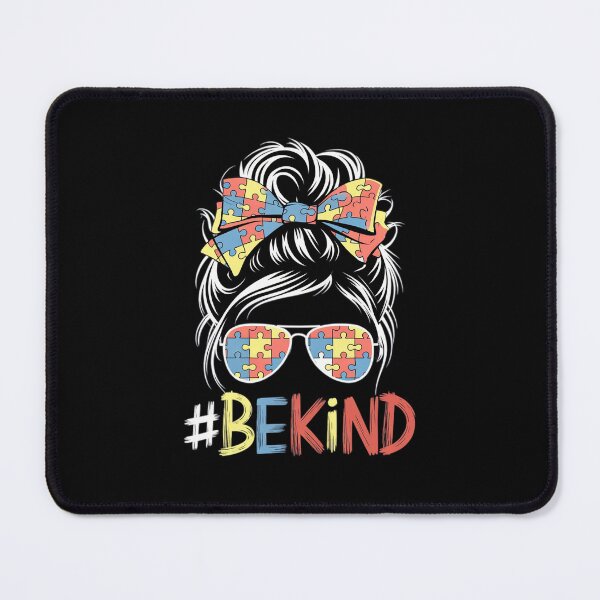Item preview, Autism Awareness Messy Bun Be Kind Puzzle Girls Kids Women designed and sold by SIGORDESIGN.