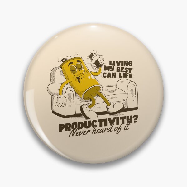 Item preview, Living My Best Can Life Funny Beer Can Cartoon Illustration designed and sold by adipra.