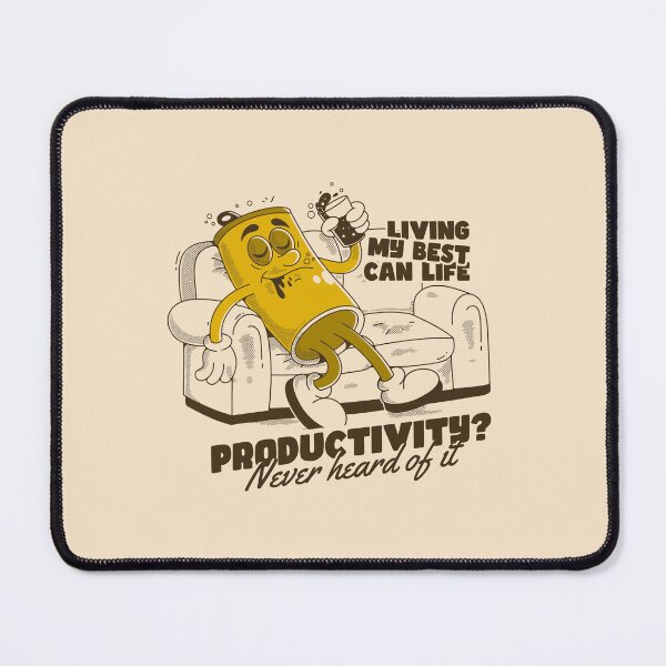 Item preview, Living My Best Can Life Funny Beer Can Cartoon Illustration designed and sold by adipra.