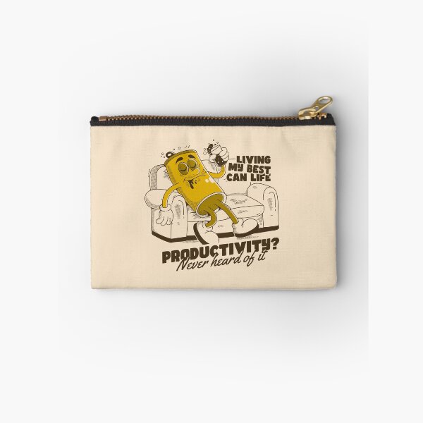 Item preview, Living My Best Can Life Funny Beer Can Cartoon Illustration designed and sold by adipra.