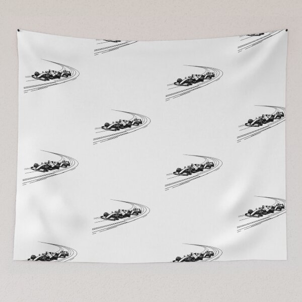 Item preview, A race car speeding through a sharp curve on a racetrack_26_side view designed and sold by Aariq.