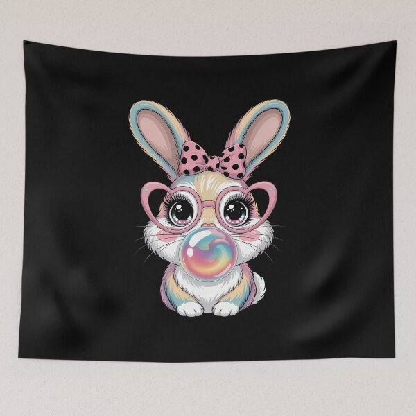 Item preview, Happy Easter Bunny Coquette Bow Brushstroke Easter designed and sold by VENOM0RIOT.