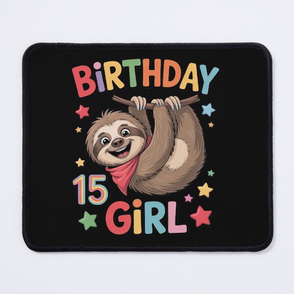 Item preview, Girl 15th Birthday Sloth 15 Year Old B-day Party Kids designed and sold by SIGORDESIGN.