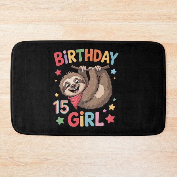 Item preview, Girl 15th Birthday Sloth 15 Year Old B-day Party Kids designed and sold by SIGORDESIGN.