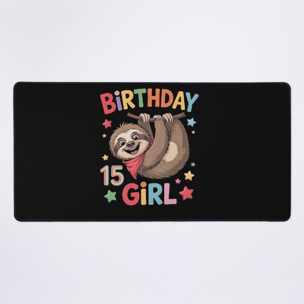 Item preview, Girl 15th Birthday Sloth 15 Year Old B-day Party Kids designed and sold by SIGORDESIGN.