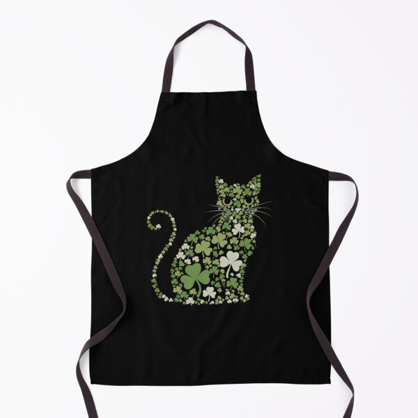 Item preview, Cat Kitten Lucky Shamrock Clover - St Patricks Day designed and sold by Morphologiona.