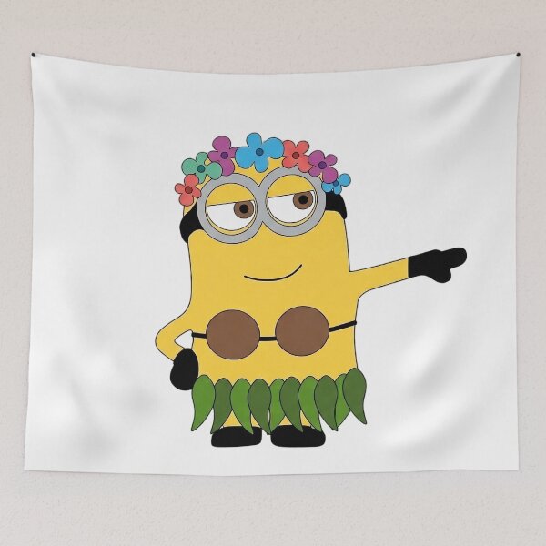 Item preview, Minion dressed as a hula dancer designed and sold by LuloCreative.