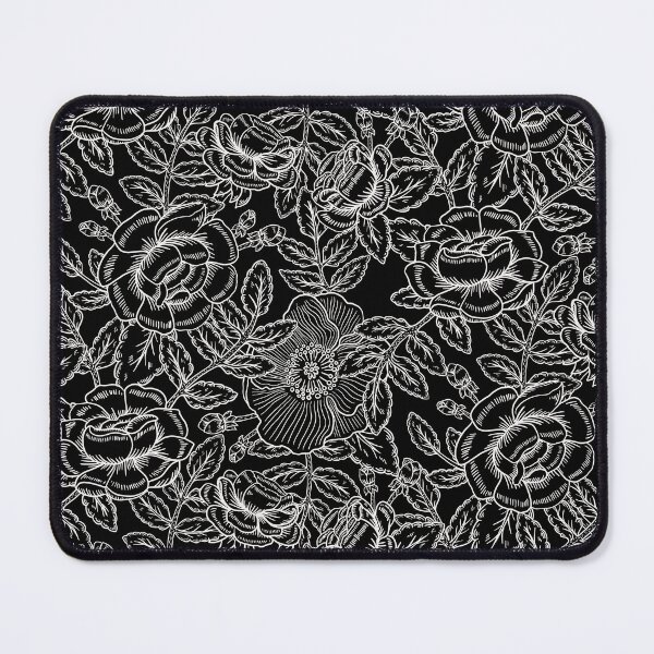 Item preview, French Country Rose - Black + White designed and sold by latheandquill.