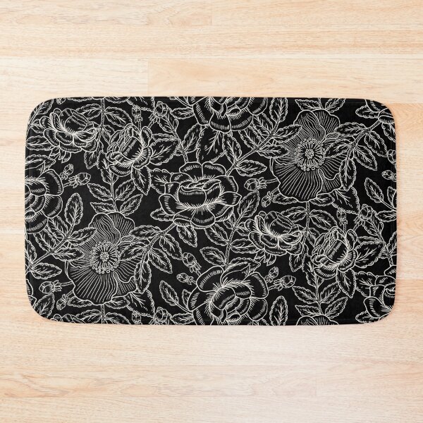 Item preview, French Country Rose - Black + White designed and sold by latheandquill.