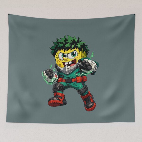 Item preview, One For All Sponge Hero – Anime Parody Cartoon Art designed and sold by JMVasquez.