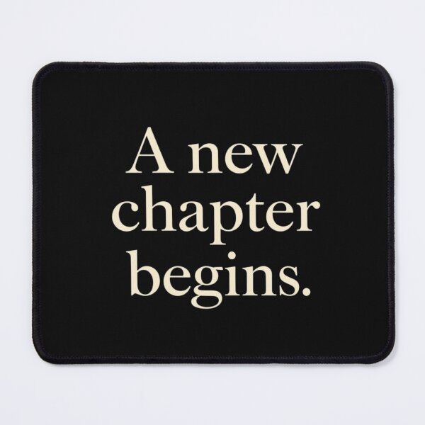 Item preview, A New Chapter Begins – Minimal New Year Quote designed and sold by Irene Catchmind.