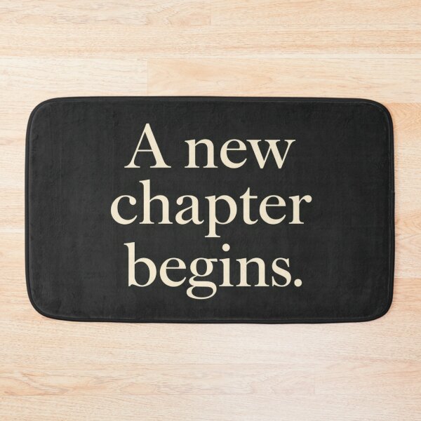 Item preview, A New Chapter Begins – Minimal New Year Quote designed and sold by Irene Catchmind.