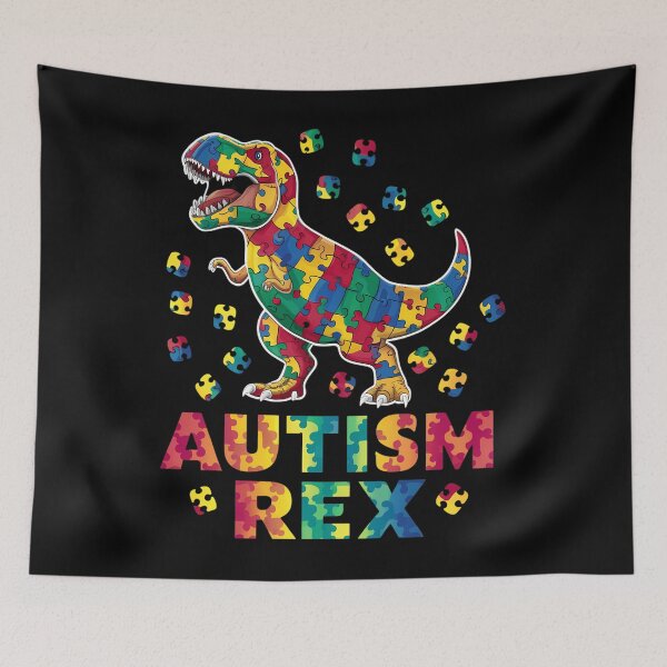 Item preview, Autism Awareness Dinosaur T-Rex designed and sold by JonathalIngham.