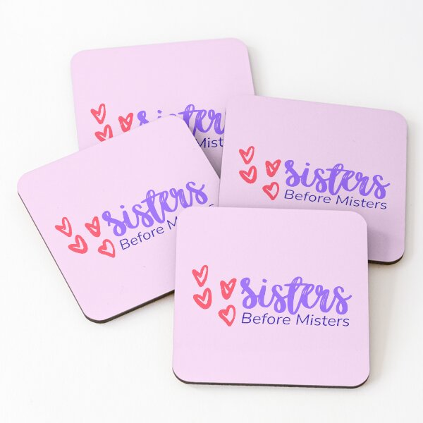 Item preview, Sisters Before Misters Funny Friendship Quote Girl Power Art designed and sold by SimplyJasper.