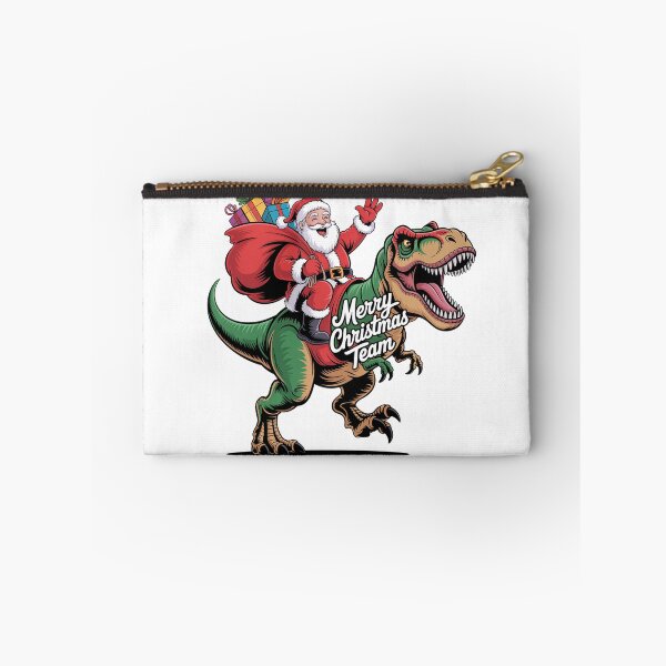 Item preview, Funny Santa Riding Dinosaur Christmas Xmas Gift Idea Santa's Merry Christmas squad  designed and sold by kaka8888.