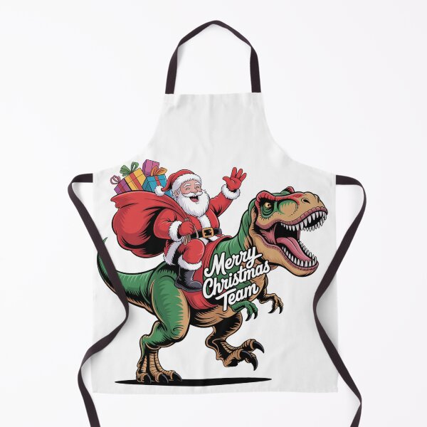 Item preview, Funny Santa Riding Dinosaur Christmas Xmas Gift Idea Santa's Merry Christmas squad  designed and sold by kaka8888.