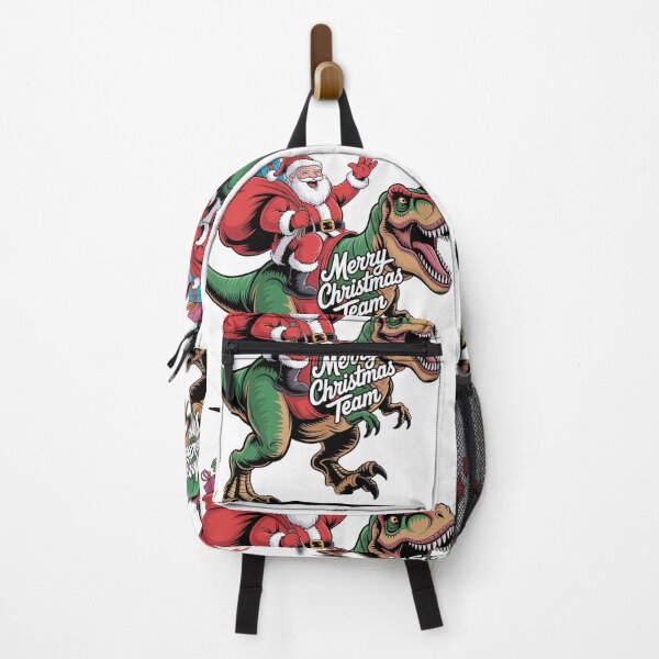 Item preview, Funny Santa Riding Dinosaur Christmas Xmas Gift Idea Santa's Merry Christmas squad designed and sold by kaka8888.