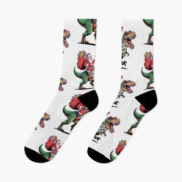 Item preview, Funny Santa Riding Dinosaur Christmas Xmas Gift Idea Santa's Merry Christmas squad  designed and sold by kaka8888.