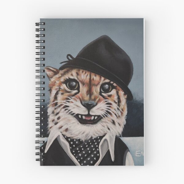 Item preview, A smiling cheetah wearing urban fashion. designed and sold by EmilyDouArt.