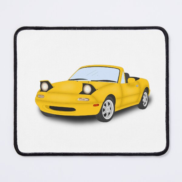 Item preview, Yellow Mazda MK1 MX5 Miata designed and sold by Cl03xoart.