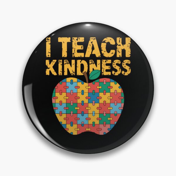 Item preview, Autism Teacher I Teach Kindness Apple Puzzle Awareness designed and sold by JonathalIngham.