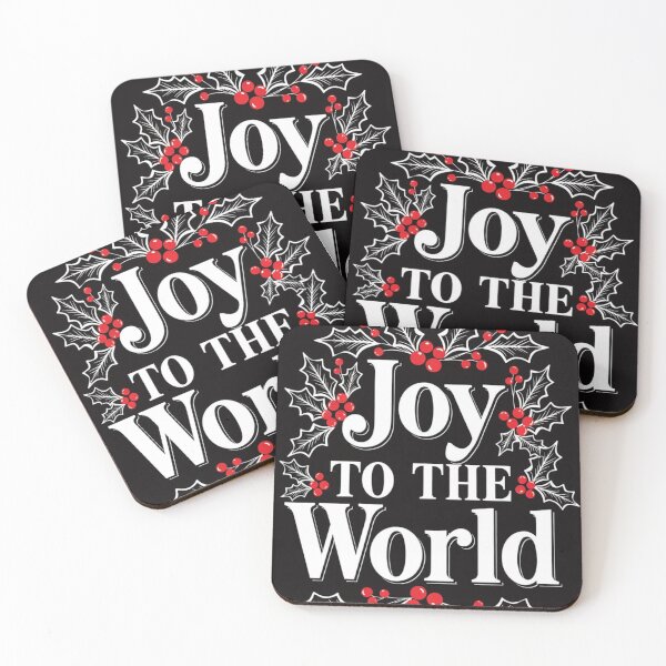Item preview, Joy to the World Christmas Quote designed and sold by ChinzorigBAY.