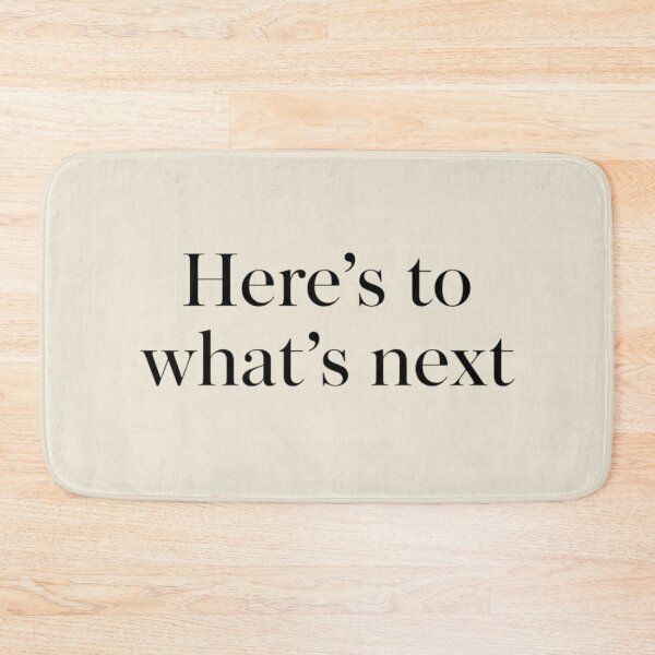 Item preview, Here’s to What’s Next – Modern Minimal Quote designed and sold by Irene Catchmind.