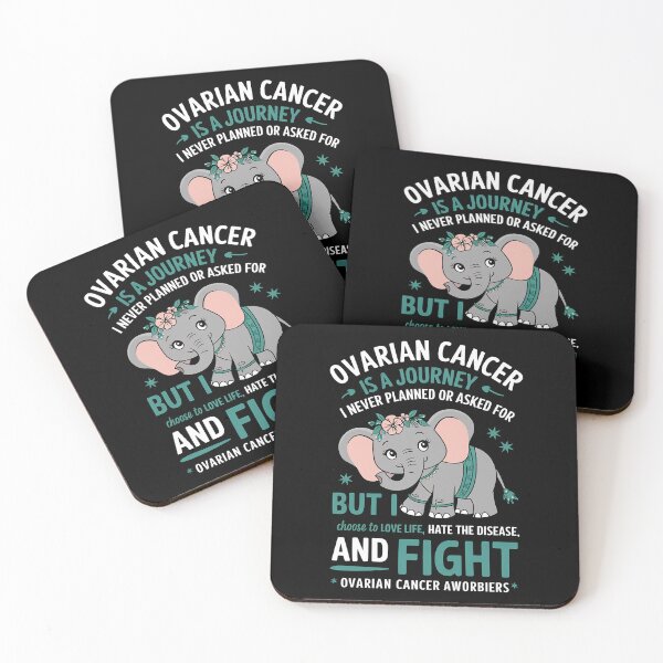 Item preview, Ovarian Cancer Fighter Warrior Elephant Ovarian Cancer designed and sold by Moxizz.