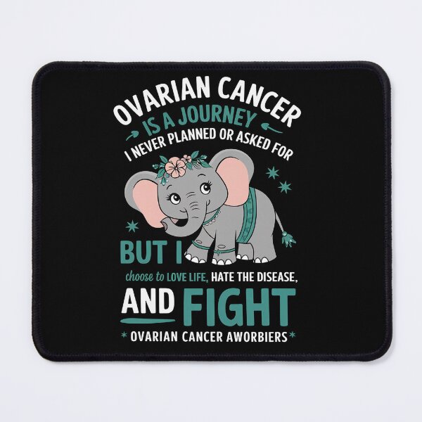 Item preview, Ovarian Cancer Fighter Warrior Elephant Ovarian Cancer designed and sold by Moxizz.