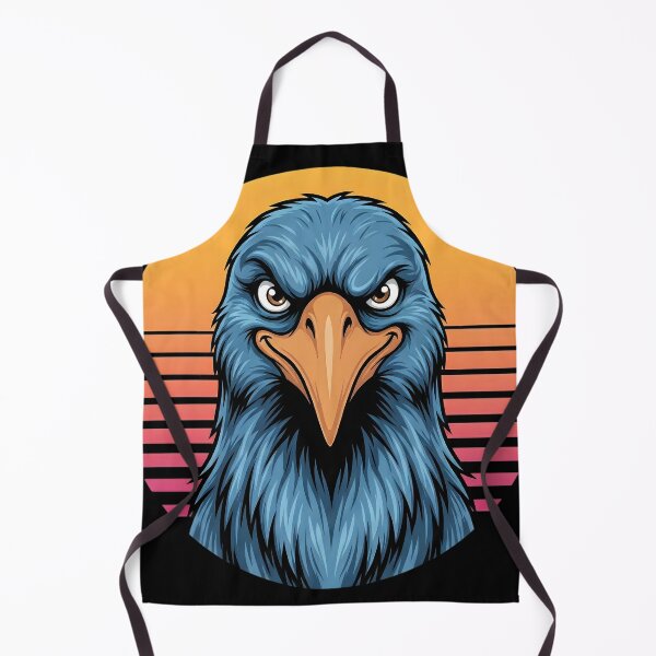 Item preview, Retro Blue Eagle Head – Bold Vintage Sunset Style designed and sold by SoulenCify.
