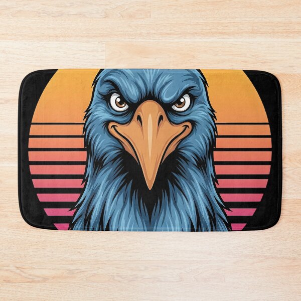 Item preview, Retro Blue Eagle Head – Bold Vintage Sunset Style designed and sold by SoulenCify.