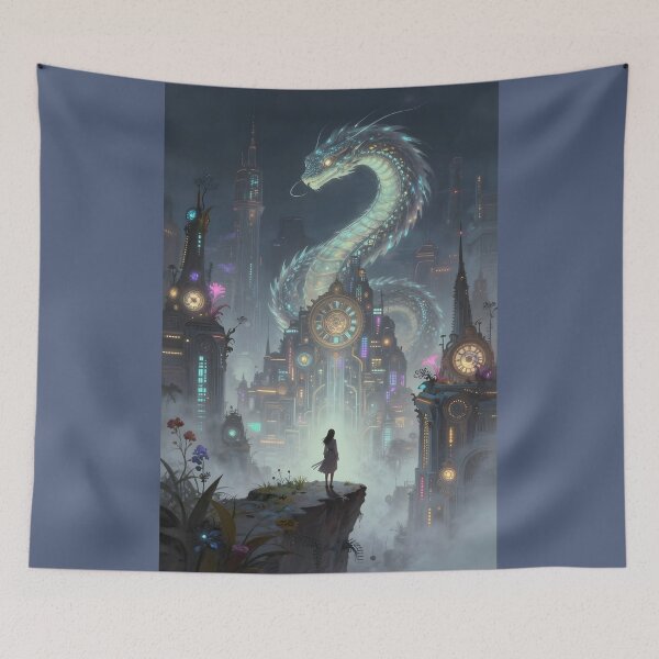Item preview, Woman on a Precipice Overlooking on Ancient City  designed and sold by Wiss2Arts.