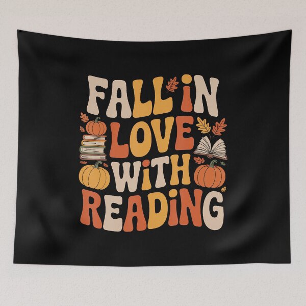 Item preview, Book Lover Groovy Reading Fall In Love With Reading designed and sold by caiknelinex.