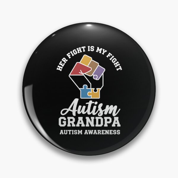 Item preview, Proud Autism Grandpa Her Fight Is My Fight Support designed and sold by JonathalIngham.