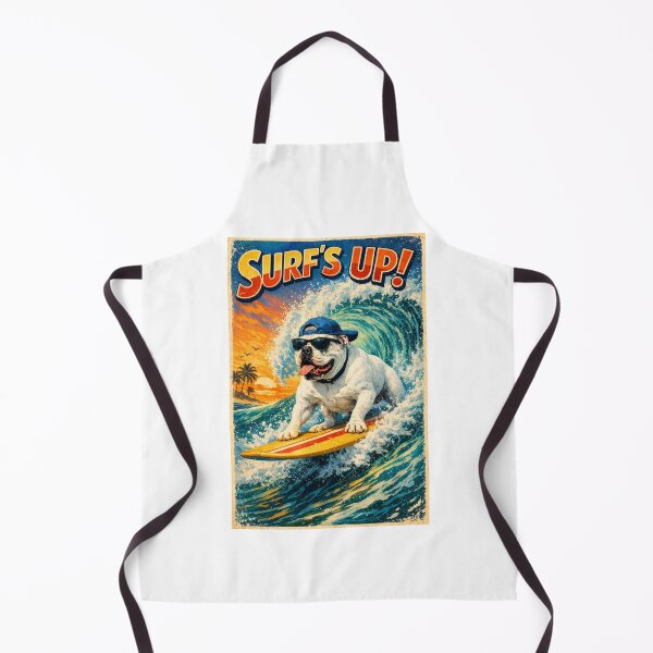 Item preview, American Bulldog - Surfs up designed and sold by Taz-Clothing.