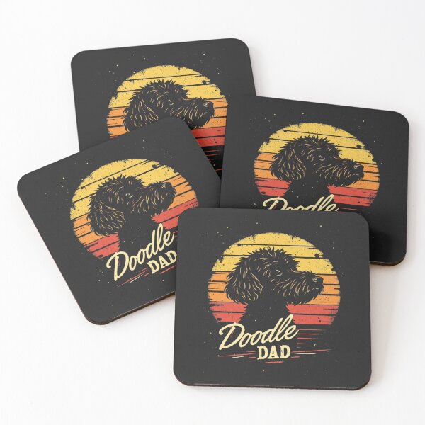 Item preview, Vintage Doodle Dad Dog Lover Men Fur Dad Retro Gift  designed and sold by CleoJames.