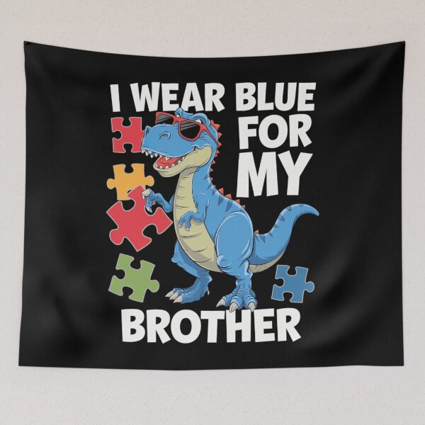 Item preview, Kids Autism Awareness Blue For My Brother Trex Toddler Boys designed and sold by JonathalIngham.