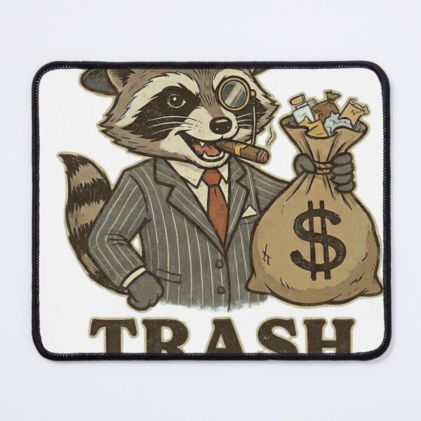 Item preview, Trash Tycoon - Funny Vintage Gangster Raccoon Trash Panda Art designed and sold by AdyKurniawan.