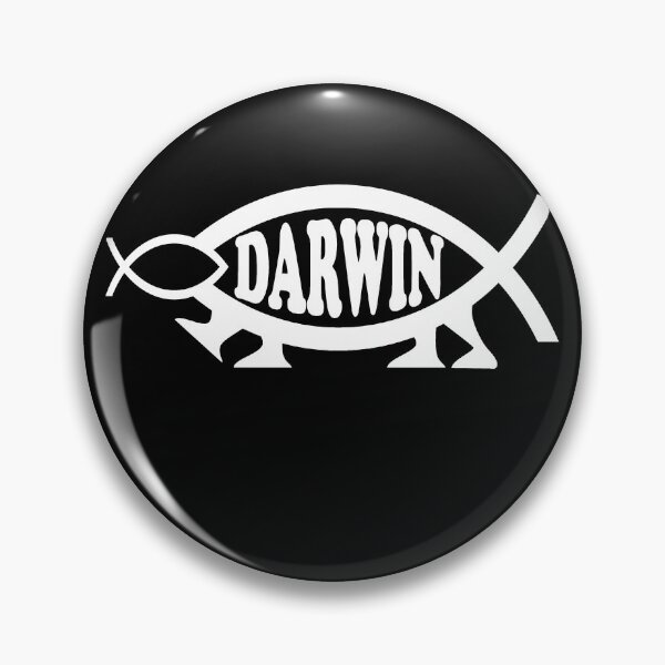 Artikelvorschau, Lustiges, nerdiges Darwin-Fisch-Symbol, das einen kleineren Fisch mit Beinen frisst (weißer Text) entworfen und verkauft von MathWare MathClips.