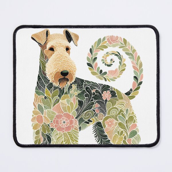 Item preview, Airedale Dog Botanical Style Illustration3 designed and sold by BirdsnStuff.
