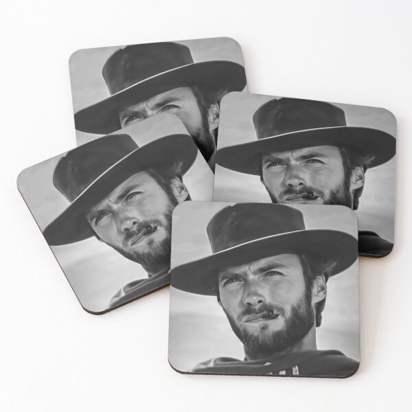 Item preview, Clint Eastwood Classic Black and White Portrait designed and sold by thesnakeater.