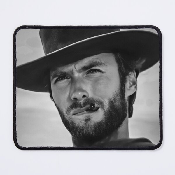 Item preview, Clint Eastwood Classic Black and White Portrait designed and sold by thesnakeater.