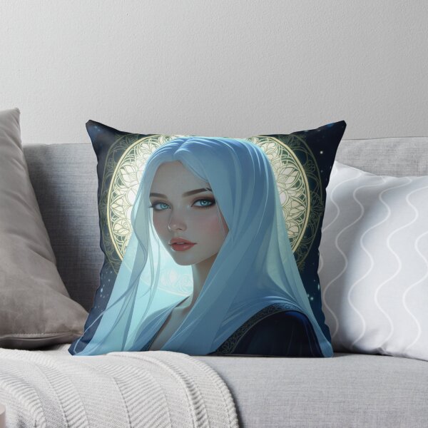 Item preview, White haired woman portrait designed and sold by Prestons Corner.