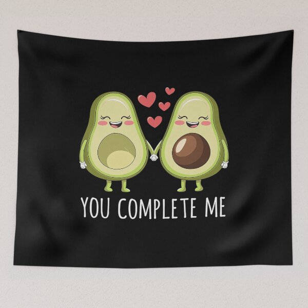 Item preview, You Complete Me Valentine's Day - Avocado Lover & Guacamole designed and sold by Moxizz.