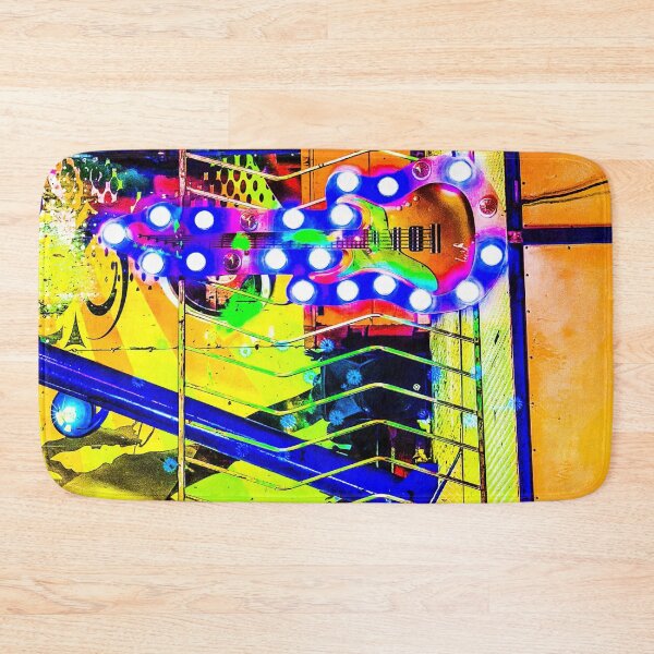 Item preview, Neon Guitar Pop Art Glow designed and sold by aadventures.