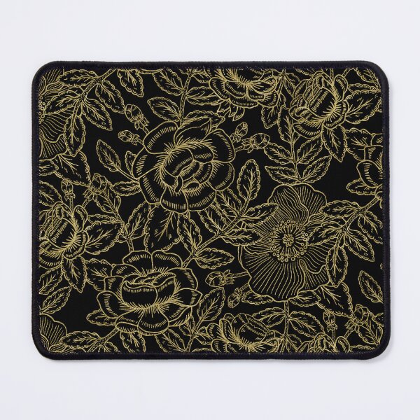 Item preview, French Country Rose - Black + Gold designed and sold by latheandquill.