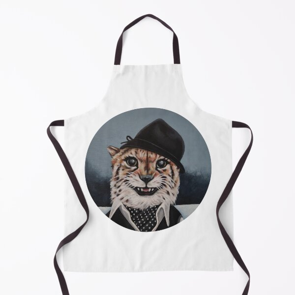 Item preview, A smiling cheetah wearing urban fashion. designed and sold by EmilyDouArt.